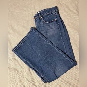 LOFT high waisted wide leg jeans, size 12/31, like new